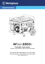 Preview for 1 page of Westinghouse WGen5300v User Manual