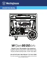 Westinghouse WGen7500DFc User Manual preview