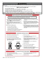 Предварительный просмотр 2 страницы Westinghouse WGR050NG076 Installation, Start-Up, Maintenance, Parts, Warranty