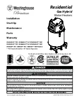 Westinghouse WGRGH**100F Series Installation, Start-Up, Maintenance, Parts, Warranty preview