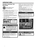 Preview for 11 page of Westinghouse WH2200iXLT User Manual