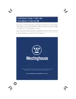 Предварительный просмотр 6 страницы Westinghouse WH5P02AL Instruction Manual