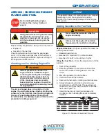 Preview for 21 page of Westinghouse WHC5500 Owner'S Manual