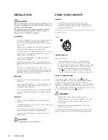 Preview for 4 page of Westinghouse WHG642SA User Manual