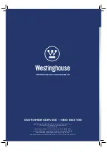 Предварительный просмотр 14 страницы Westinghouse WHOF04B Instruction Manual