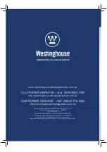 Предварительный просмотр 14 страницы Westinghouse WHOV01K Instruction Manual