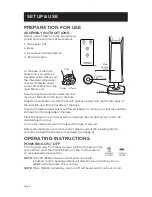 Preview for 8 page of Westinghouse WHP5137 User Manual