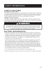 Предварительный просмотр 5 страницы Westinghouse WHT3001 User Manual