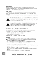 Preview for 2 page of Westinghouse WHTW1819 Instructions Manual