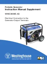 Westinghouse WHXC8500E-AS Instruction Manual Supplement preview