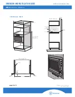 Preview for 2 page of Westinghouse WMG281SB Dimension And Installation Manual