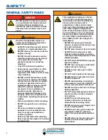 Предварительный просмотр 8 страницы Westinghouse WP2500 Owner'S Manual