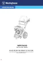 Westinghouse WPX3400 User Manual preview