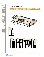 Предварительный просмотр 1 страницы Westinghouse WRJ600 Installation Manual