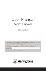 Предварительный просмотр 1 страницы Westinghouse WSC801 Series User Manual