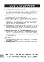 Preview for 6 page of Westinghouse WSFS1601GD Instruction Manual