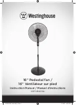 Westinghouse WSFSB1601BU Instruction Manual preview