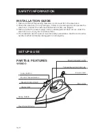 Preview for 4 page of Westinghouse WSI800 User Manual