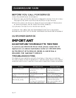 Preview for 10 page of Westinghouse WSI800 User Manual