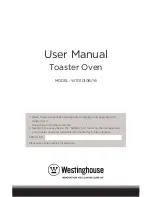 Предварительный просмотр 1 страницы Westinghouse WTO1010B User Manual