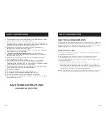 Preview for 3 page of Westinghouse WTO950 series User Manual