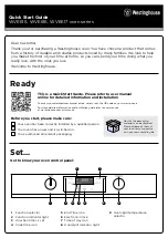 Предварительный просмотр 1 страницы Westinghouse WVE615 Quick Start Manual