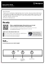 Westinghouse WVG613 Series Quick Start Manual preview