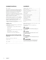 Preview for 2 page of Westinghouse WVG613S/W User Manual