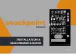Westomatic snackpoint touch Installation & Maintenance Manual preview