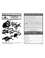 Preview for 2 page of Weston Products 61-0901-W Instructions Manual