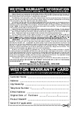 Preview for 4 page of Weston 07-3103-W Quick Start Manual