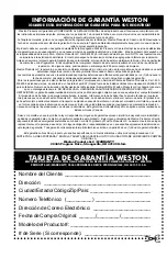 Preview for 8 page of Weston 07-3103-W Quick Start Manual