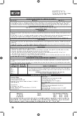 Предварительный просмотр 36 страницы Weston 33-1301-W Manual