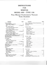 Preview for 2 page of Weston 686 TYPE 10A Instructions Manual