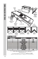 Preview for 4 page of Weston MANDOLINE  16-0501-W Instructions Manual