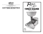 Предварительный просмотр 1 страницы Weston Roma 82-0202-W Instructions Manual