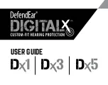 Preview for 1 page of Westone DefendEar DigitalX Dx1 User Manual