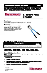 Westward 13H893 Operating Instructions And Parts Manual предпросмотр