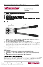 Предварительный просмотр 2 страницы Westward 13H894 Operating Instructions And Parts Manual