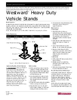 Предварительный просмотр 1 страницы Westward 1AVP8 Operating Instructions