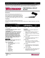 Westward 1EKN5 Operating Instructions And Parts Manual предпросмотр