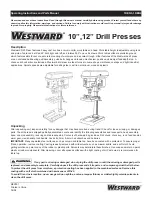 Westward 1KEN3 Operating Instructions And Parts Manual предпросмотр