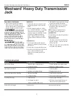 Preview for 2 page of Westward 1VW35 Operating Instructions & Parts Manual