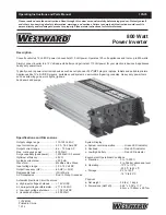 Предварительный просмотр 1 страницы Westward 1YAY6 Operating Instructions Manual