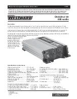 Предварительный просмотр 9 страницы Westward 1YAY6 Operating Instructions Manual