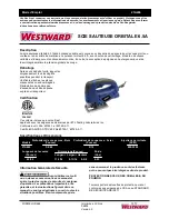 Предварительный просмотр 25 страницы Westward 21A466 Operating Instructions Manual