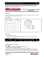 Предварительный просмотр 5 страницы Westward 24AD43 Operating Instructions And Parts Manual