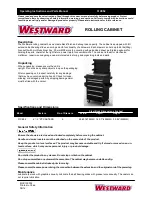 Предварительный просмотр 1 страницы Westward 31CE52 Operating Instructions And Parts Manual