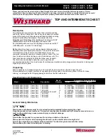 Предварительный просмотр 1 страницы Westward 32H834 Operating Instructions And Parts Manual