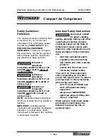 Preview for 2 page of Westward 3JR69 Operating And Parts Manual